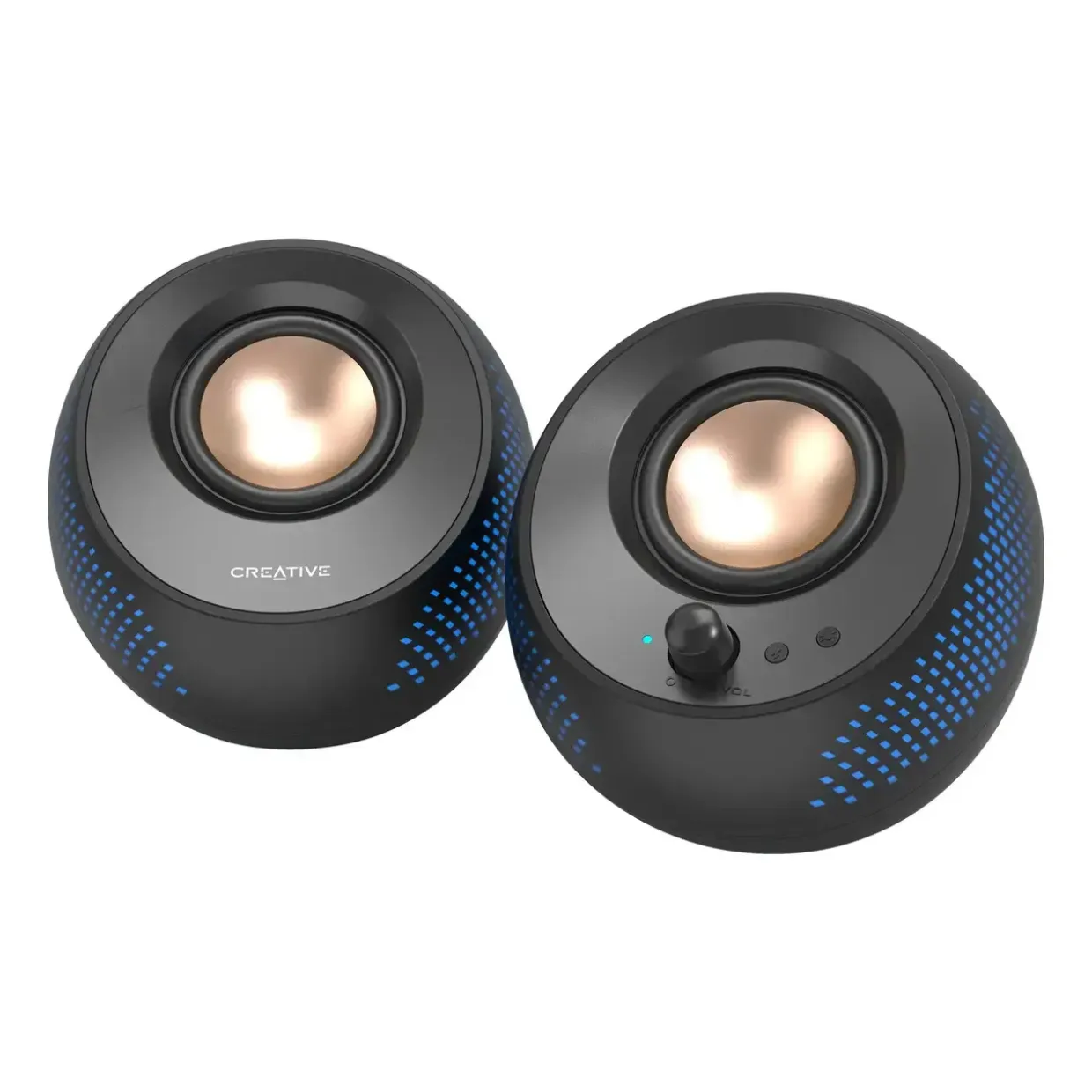 Computerhøjtalere - Creative Pebble X - 2.0 USB-C, RGB, Bluetooth 5.3 - Sort