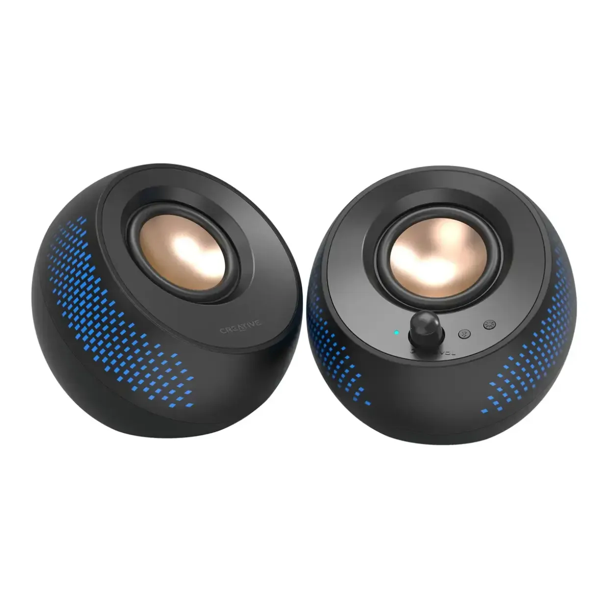 Computerhøjtalere - Creative Pebble X - 2.0 USB-C, RGB, Bluetooth 5.3 - Sort