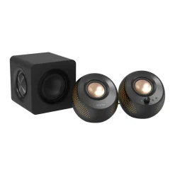 Computerhøjtalere - Creative Pebble X Plus - 2.1 USB-C, RGB, Subwoofer - Sort