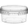 Condi bøtte med låg - Combi, 4,97cm, Ø118mm, 300 ml, klar, PP, 1-rums - 374 stk