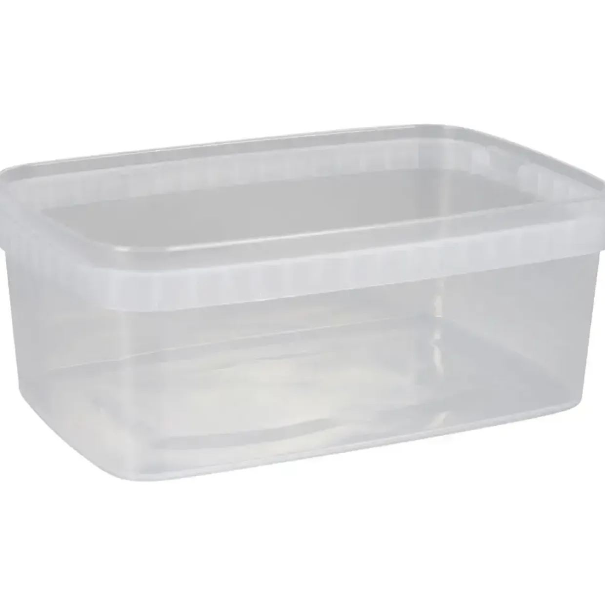 Condibøtte uden låg - 1200 ml 19,2x12,9x7,3 cm - Klar PP - 15 stk