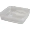 Condibøtte uden låg 19,2x19,2x5,1cm klar PP 1-rums - 1300 ml - 96 stk