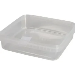 Condibøtte uden låg 19,2x19,2x5,1cm klar PP 1-rums - 1300 ml - 96 stk