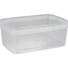 Condibøtte uden låg 19,2x12,9x7,3cm 1200 ml klar PP 1-rums - 135 stk