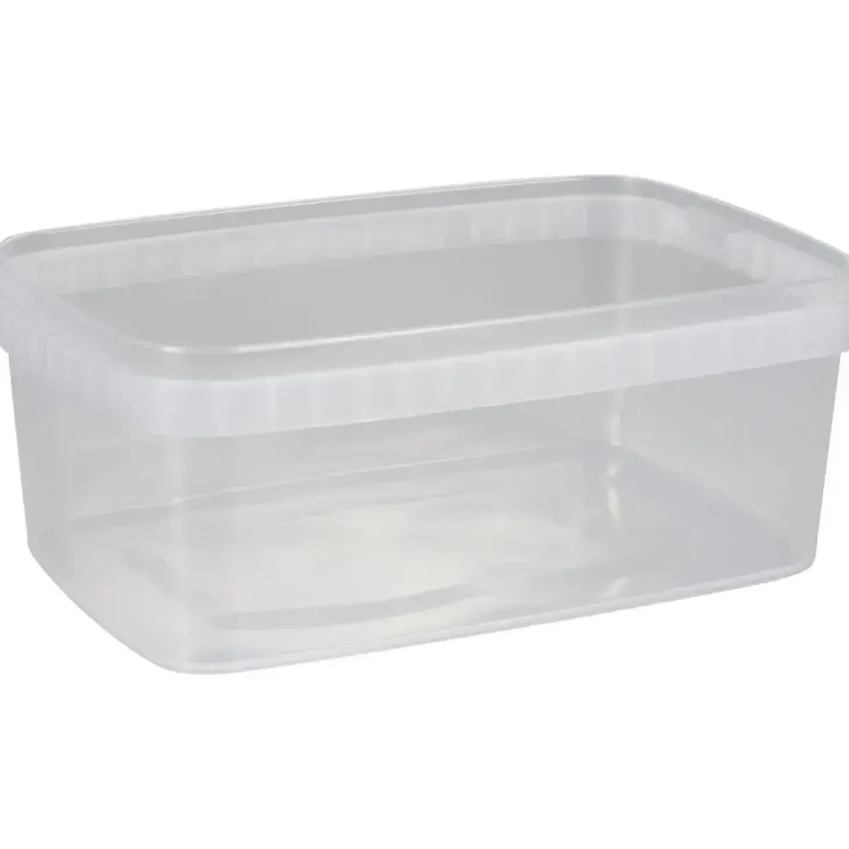 Condibøtte uden låg 19,2x12,9x7,3cm 1200 ml klar PP 1-rums - 135 stk