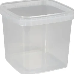 Condibøtte uden låg 12,8x12,8x11,8cm 1280 ml klar PP 1-rums - 180 stk