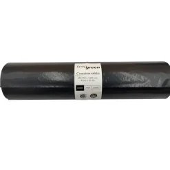 Containersæk KeepGreen 240ltr B650/250xL1400mm 40my Standard Sort - 12 rl x 10 stk/krt