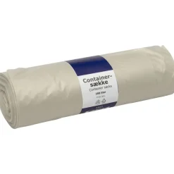 Containersæk, 350 l, klar, LDPE/genanvendt, 146x160cm - 10 ruller