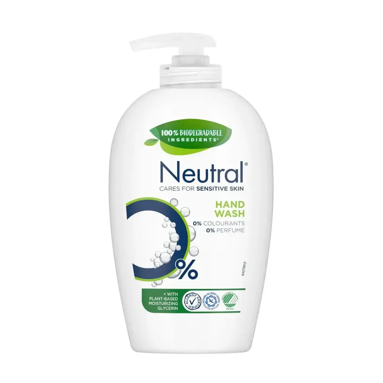 Cremesæbe - Neutral Hand Wash - 250 ml - pumpe - 6 stk x 250 ml/krt