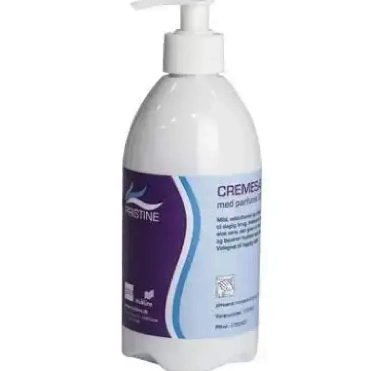 Cremesæbe Pristine Svanemærket med Parfume uden Parabener med pumpe 500 ml - 12 fl x 500 ml/krt