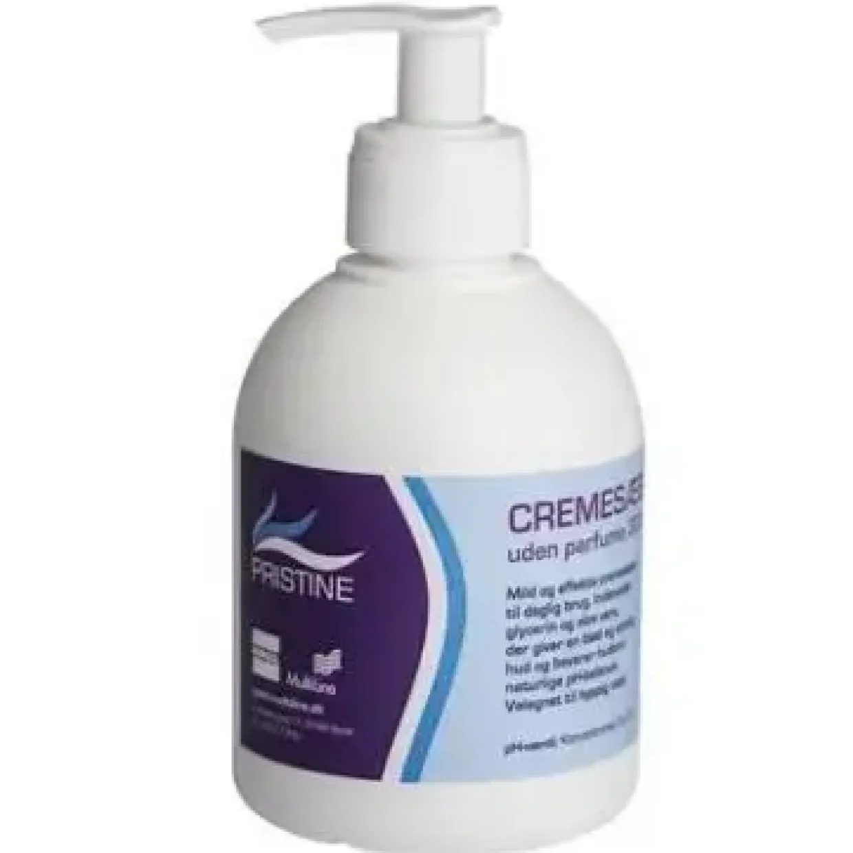 Cremesæbe Pristine Svanemærket uden Parfume/Parabener pumpeflaske 300 ml - 12 fl x 300 ml/krt