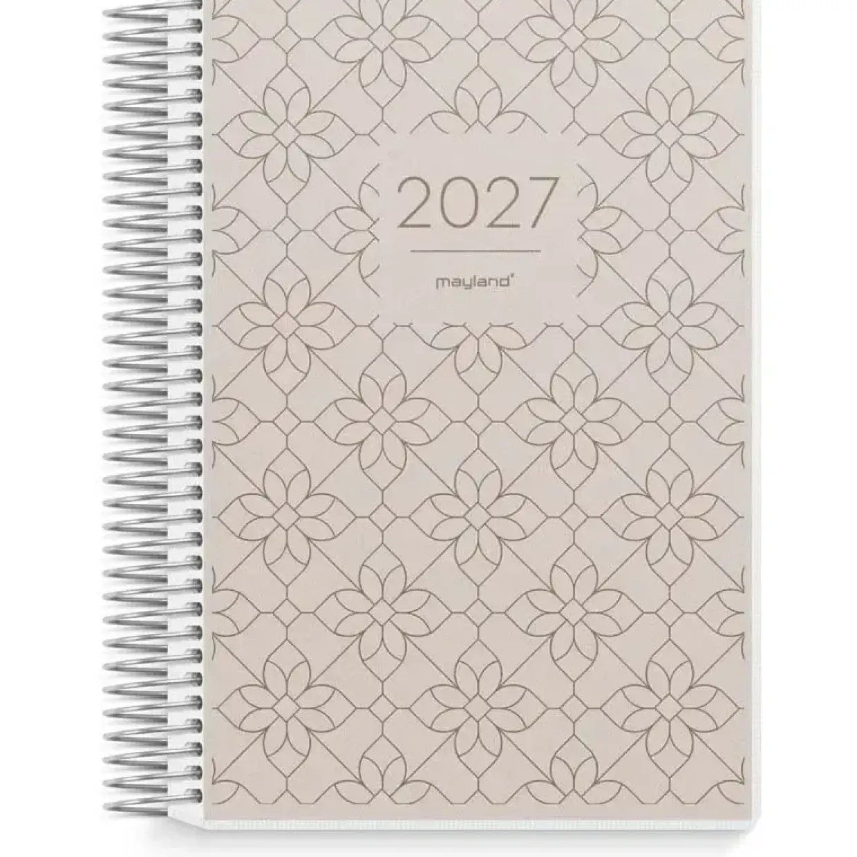Dagkalender m/4 illu. - 140x181mm - Spiral - PP-plast - 2027 - Mayland - 27209000