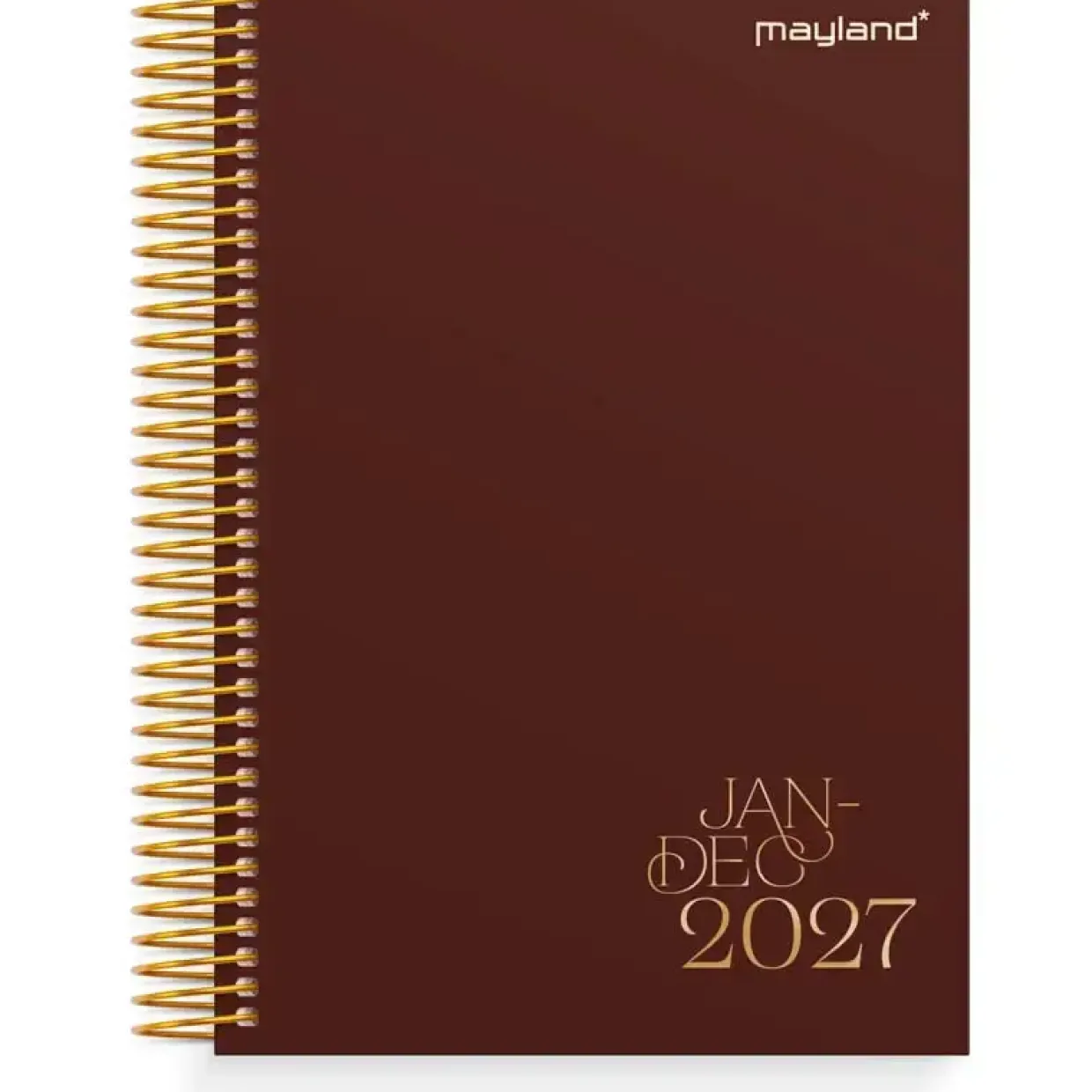 Dagkalender - Trend - 137x179mm - Spiral - Bordeaux - 2027 - Mayland - 27210050