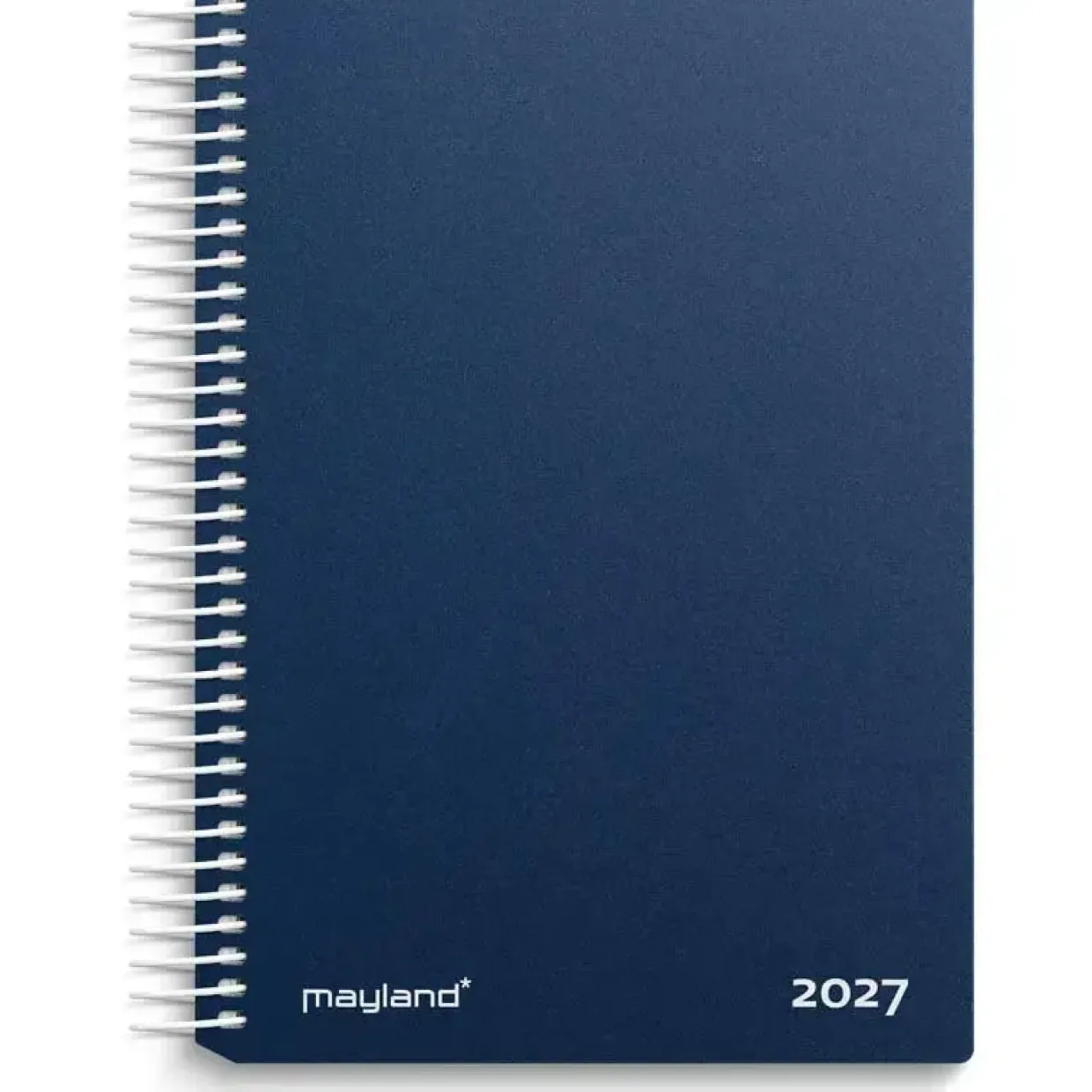 Dagkalender - 138x177mm - Spiral - PP-plast - Blå - 2027 - Mayland - 27210020