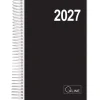 Dagskalender - Q-line - 140x180mm - Spiral - Sort - 2027 - Mayland - 27211100