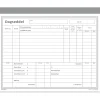 Dagsseddel - 200 x 148 mm - Med kopi og karbonpapir - 5 blokke á 50 ark