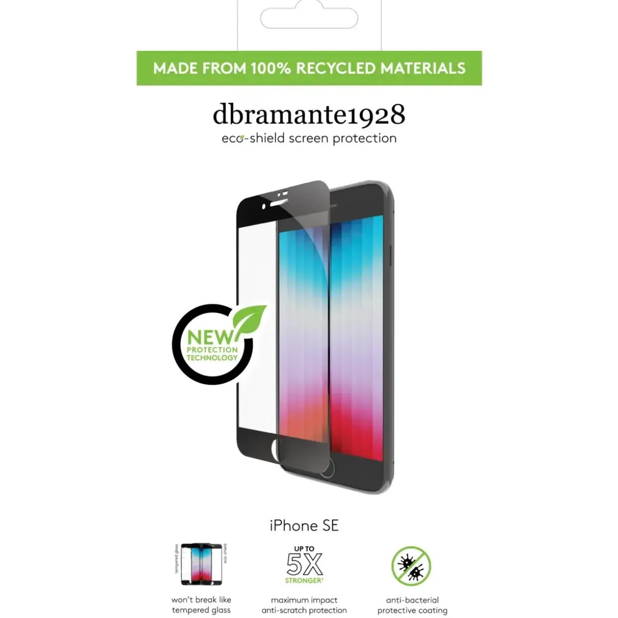 Dbramante1928 eco-shield - iPhone SE - Sort