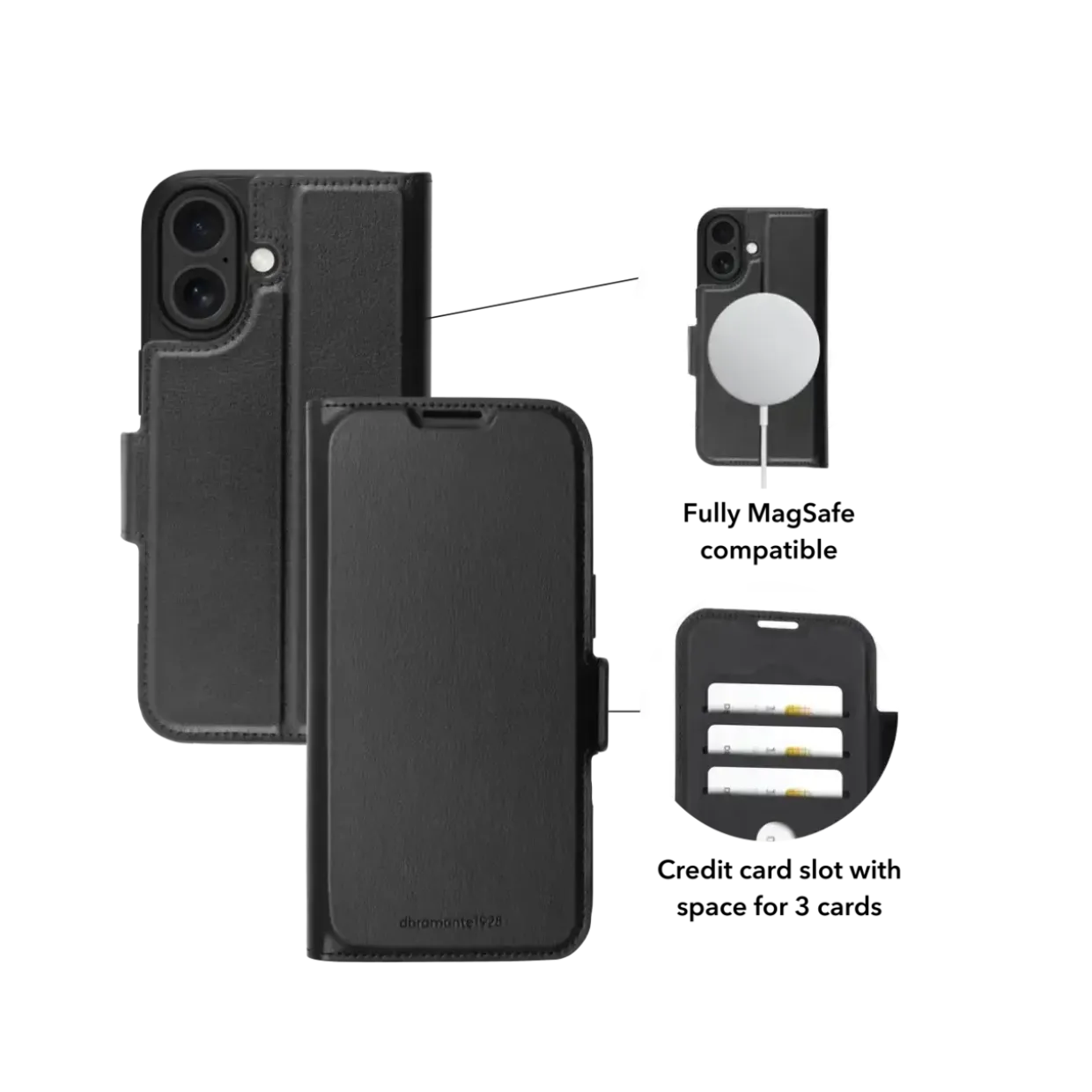 Dbramante1928 Oslo Pro MS - iPhone 17 - Black