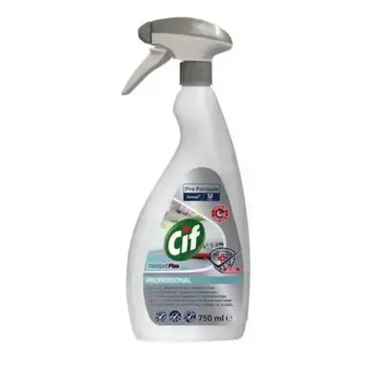 Desinfektion Cif Pro Formula Spray 750ml Klar-til-brug uden parfume Klar - 6 stk x 750ml/krt