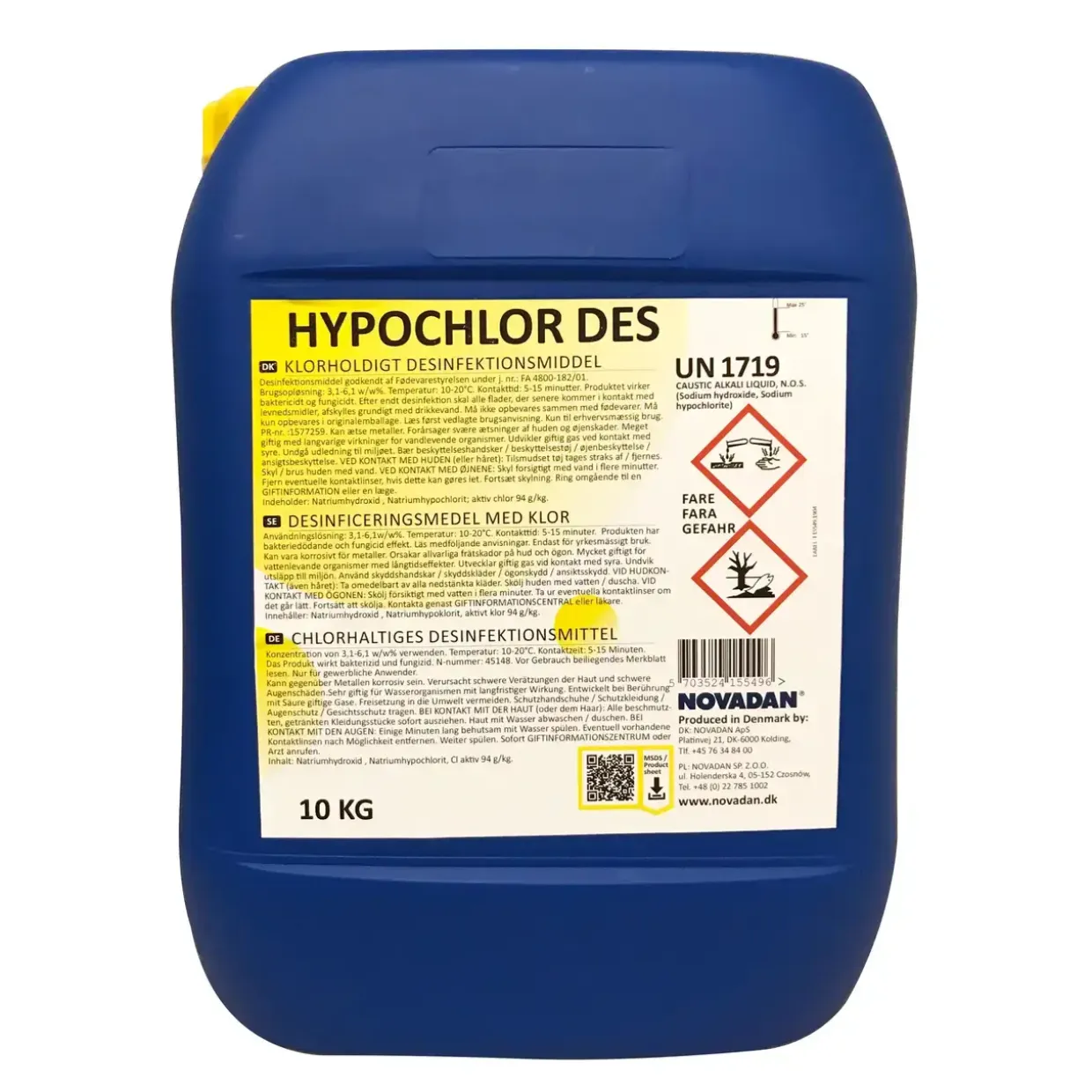 Desinfektion - Hypochlor Des - 10 kg