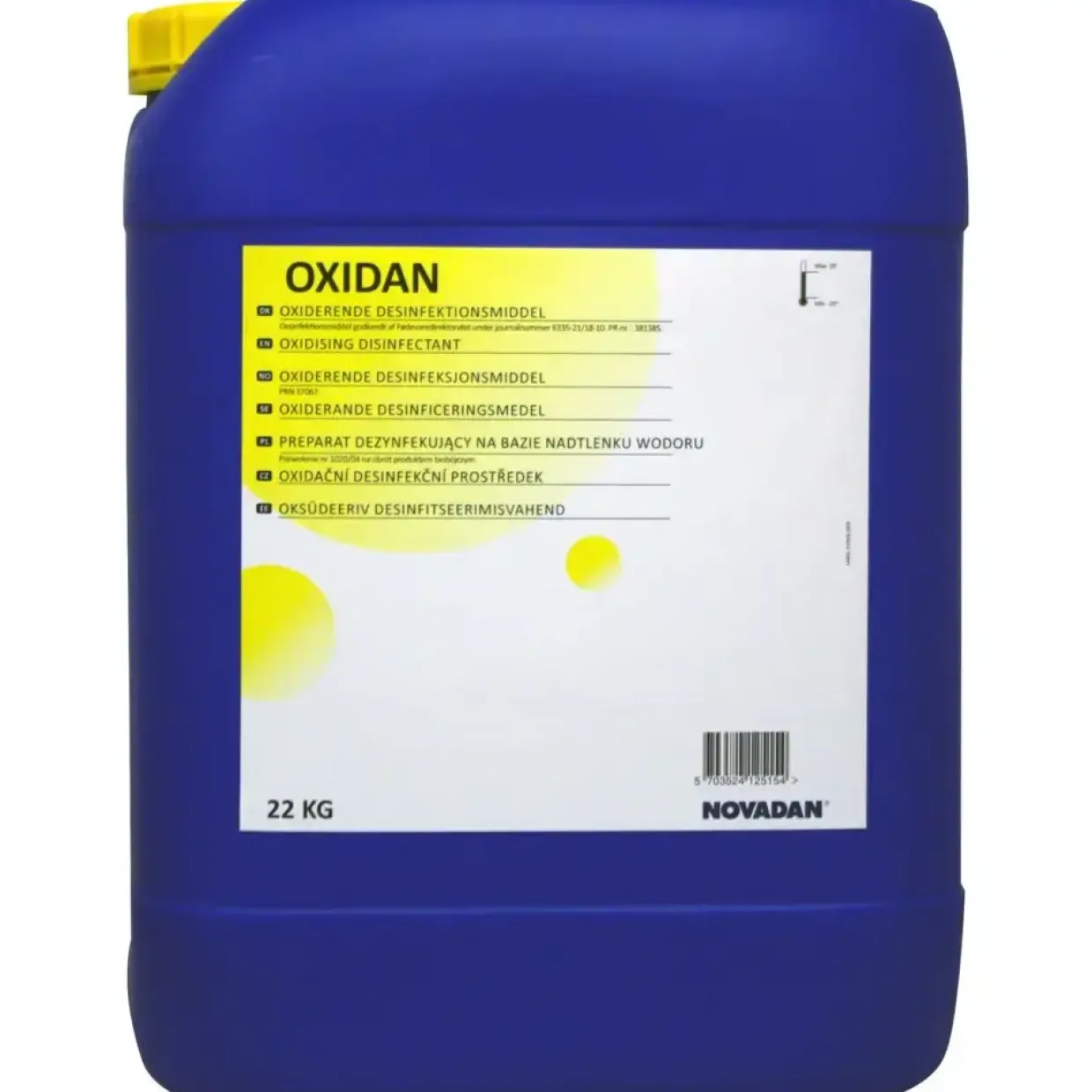Desinfektionsmiddel - Novadan Oxidan - 20 L - Bredspektret - pH ~2,0