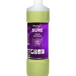 Desinfektions- og rengøringsmiddel - Diversey SURE Cleaner Disinfectant - 1 l - 6 stk