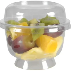 Dessertbæger, 6cm, Ø9,5cm, 200 ml, 220 ml, klar, PS, på fod - 600 stk