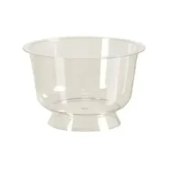 Dessertbæger på fod 200ml Ø95xH61mm PS klar - 24 ps x 25 stk/krt