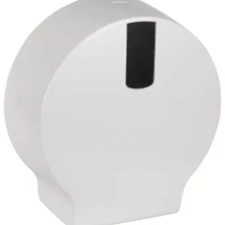 Dispenser, Classic Recycled, Midi, 12x34x36cm, Ø33,5cm, hvid, plast, til midi jumboruller, restrullefunktion