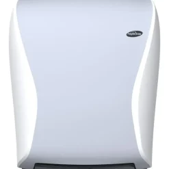 Dispenser, Hagleitner, 14,9x33,6x39,5cm, hvid, plast, til håndklædeark, analog