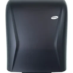 Dispenser, Hagleitner, 22,9x33,3x42,1cm, sort, plast, til håndklæderuller, analog