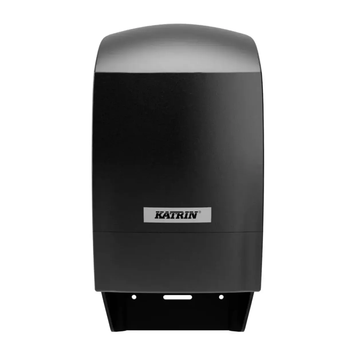 Dispenser, Katrin 77519, 17,2x15,2x31,2cm sort plast til 2 ruller toiletpapir