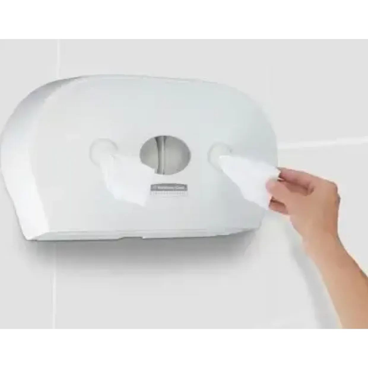 Dispenser, Kimberly-Clark Aquarius, Midi, 13,3x46,4x27,4cm, hvid, til toiletpapir med centertræk - 1 stk