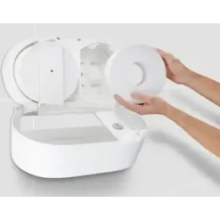 Dispenser, Kimberly-Clark Aquarius, Midi, 13,3x46,4x27,4cm, hvid, til toiletpapir med centertræk - 1 stk
