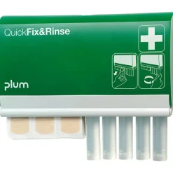 Dispenser - QuickFix & Rinse - Plaster og øjenskyl - Beige - 23x3,2 cm - Steril