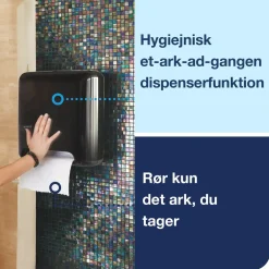 Dispenser til håndklædeark Tork 551108 Matic på rulle Intuition sensor - Sort