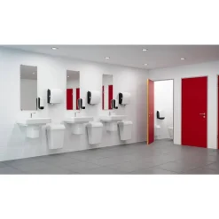 Dispenser til håndklæderuller, Katrin 82094, 21,6x32,2x39,7cm hvid plast