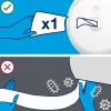 Dispenser til toiletpapir Tork 680008 SmartOne - sort