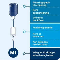 Dispenser Tork 558000 M1 Centerfeed Mini - hvid