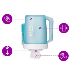 Dispenser Tork M1 - 658002 til mini håndklæderuller hvid mini