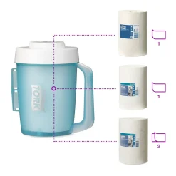 Dispenser Tork 658002 M1 Transportabel Mini Centerfeed - hvid og turkis