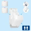 Dispenser - Tork 557500 T6 - Til 2 ruller toiletpapir - Automatisk rulleskift - Hvid - Plast