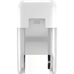 Dispenser, Tork 558041, T7, 17,1x32,3x17,4cm, hvid, plast, til 2 ruller toiletpapir