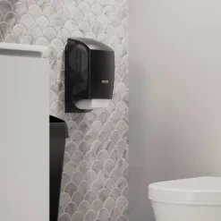 Dispenser t/toiletpapir, Katrin 77519, system toilet sort