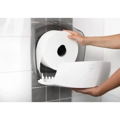 Dispenser t/toiletpapir, Katrin 82148, Inc Gigant L plast hvid