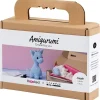 DIY Kit Amigurumi, Giraf, lys blå, 1 pk.