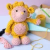 DIY Kit Amigurumi, Pindsvin, lys rosa, varm gul, 1 pk.