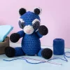 DIY Kit Amigurumi, Vaskebjørn, sort, blå, 1 pk.