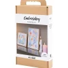 DIY Kit Broderi, Billeder, pastelfarver, 1 pk.