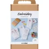 DIY Kit Broderi | strømper, hvid | 1 pk.